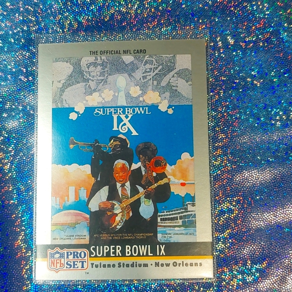 Super bowl lX steelers 16,Vikings6 card 1975